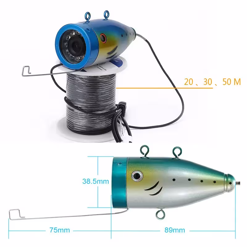 caméra de pêche avec LED
