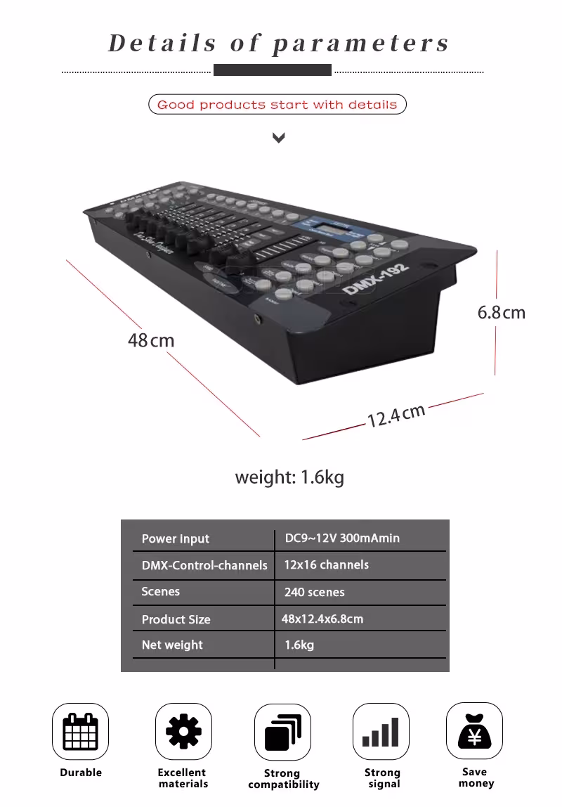 Controlador DMX 192
