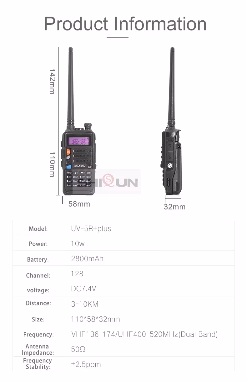 talkie-walkie UV-5R Plus