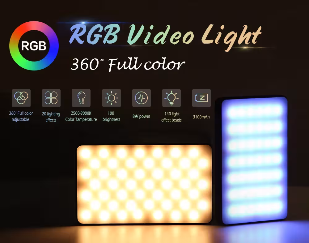 LED vaizdo šviesa fotografijai