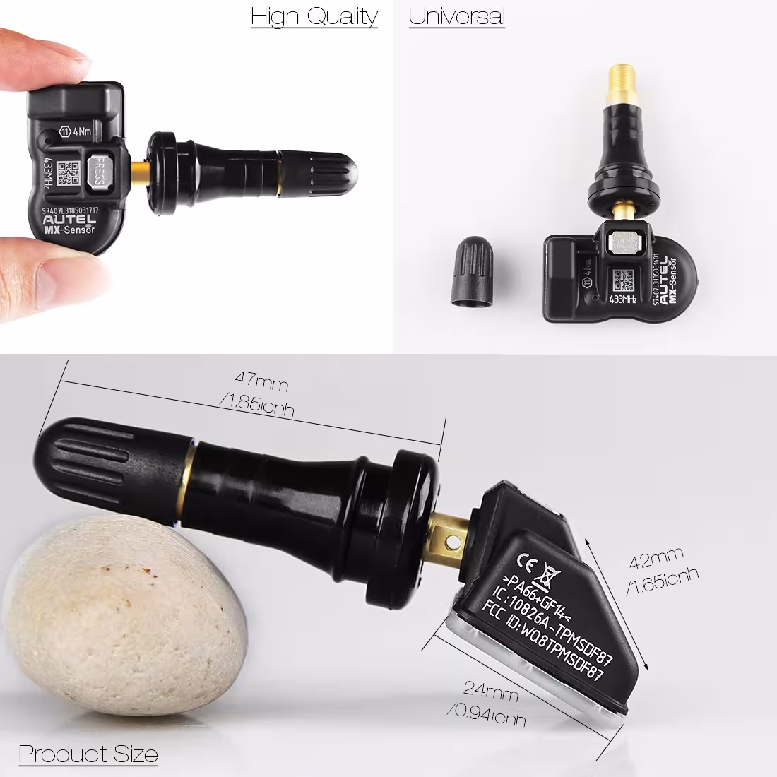 TPMS MX jutiklis padangų slėgiui