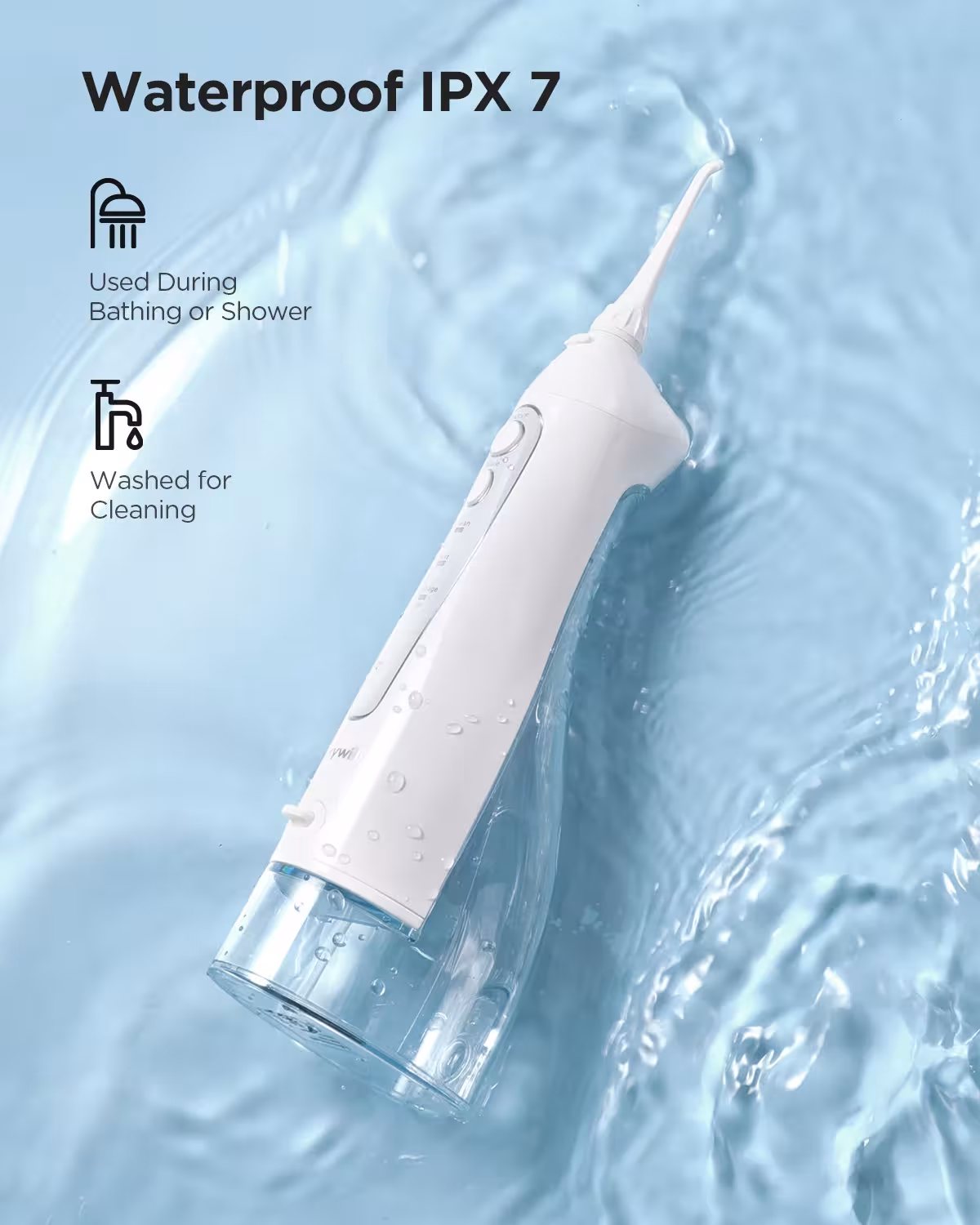 Brosse à dents électrique avec jet d'eau