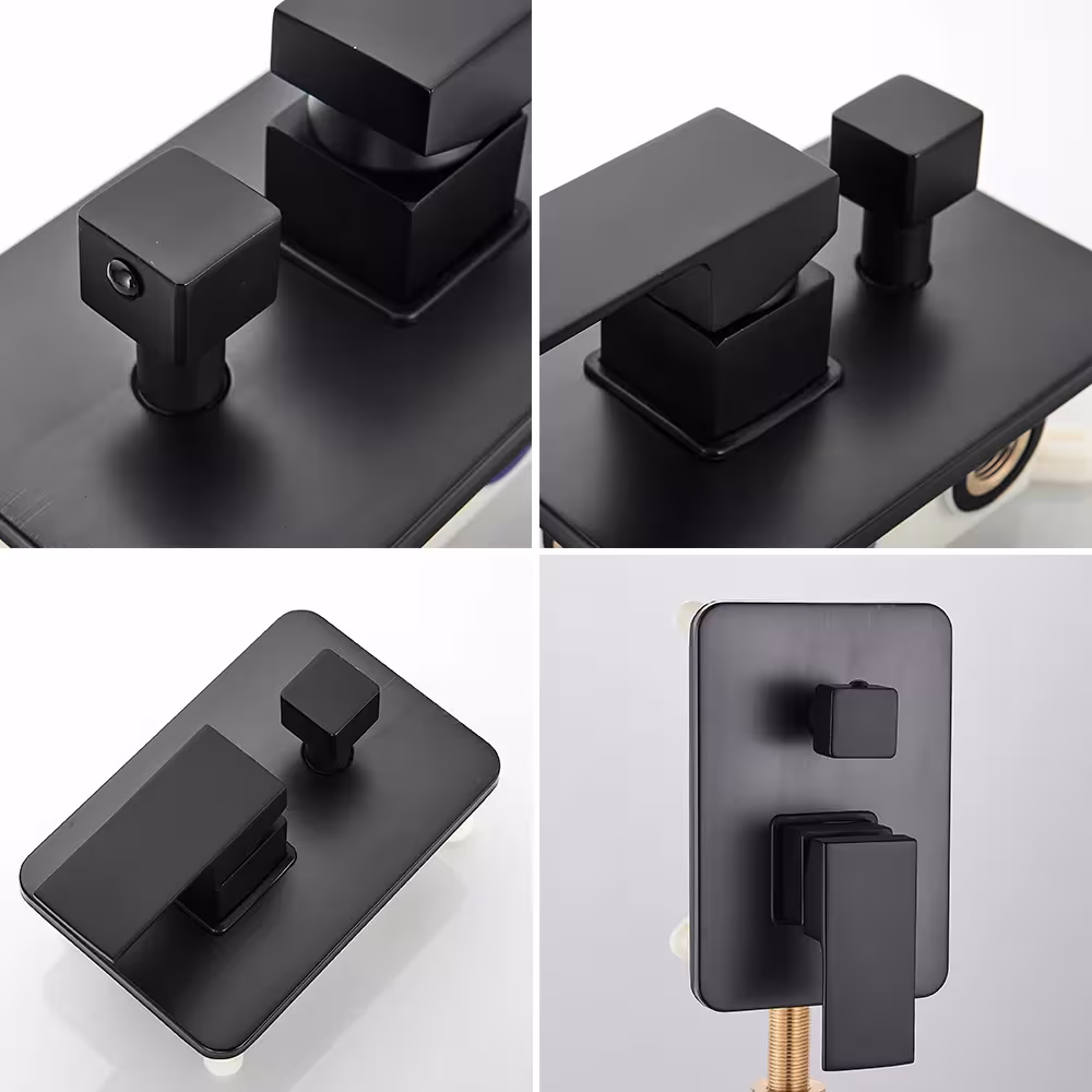 black shower system