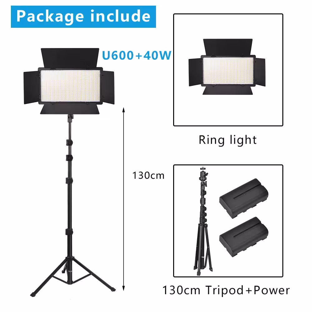 Nagnahz U800 LED Photo Studio Light for TikTok YouTube Gaming 40W 50W