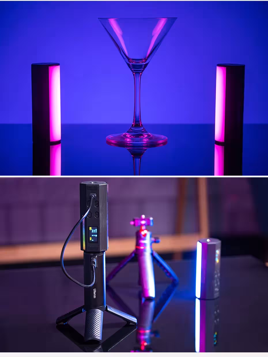 RGB LED fotoaparato žibintas