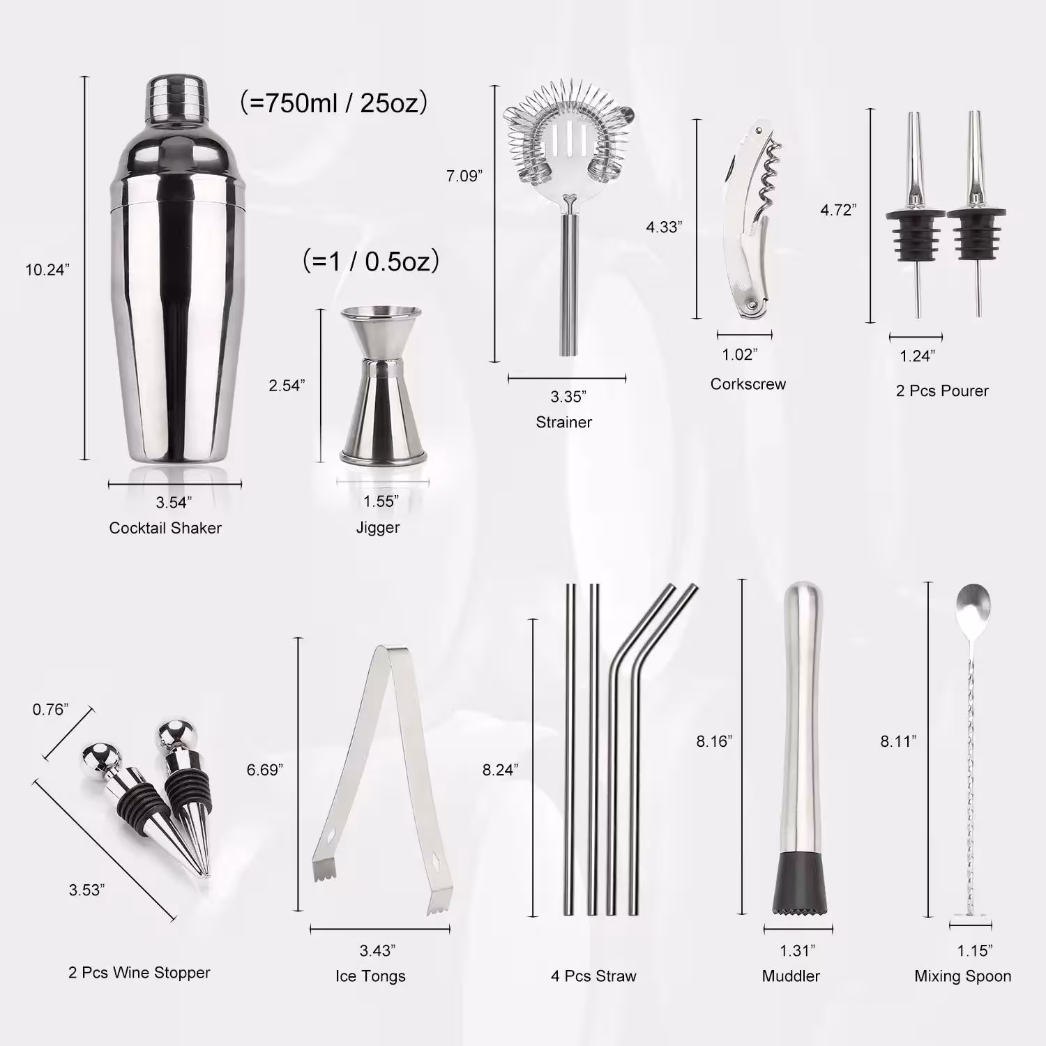 set per cocktail