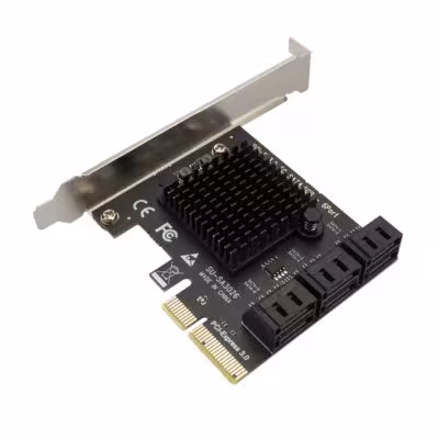 Adaptador SATA PCIe 6 puertos SATA 3.0 al controlador PCI Express x4
