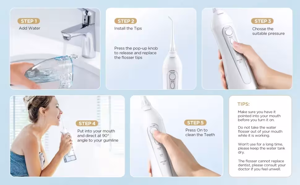 Brosse à dents électrique avec jet d'eau