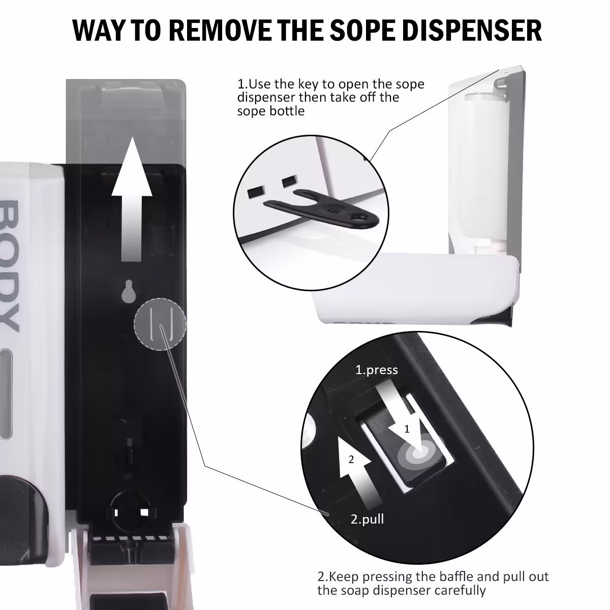 Wall-mounted soap dispenser system