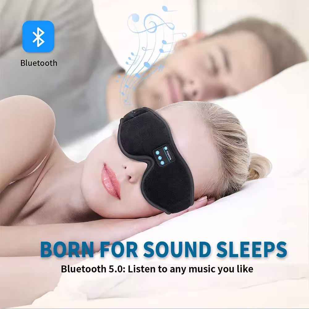 mascherina per il sonno con Bluetooth