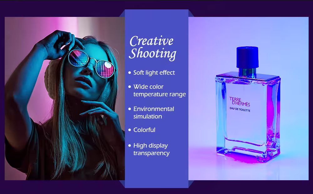 LED vaizdo šviesa fotografijai