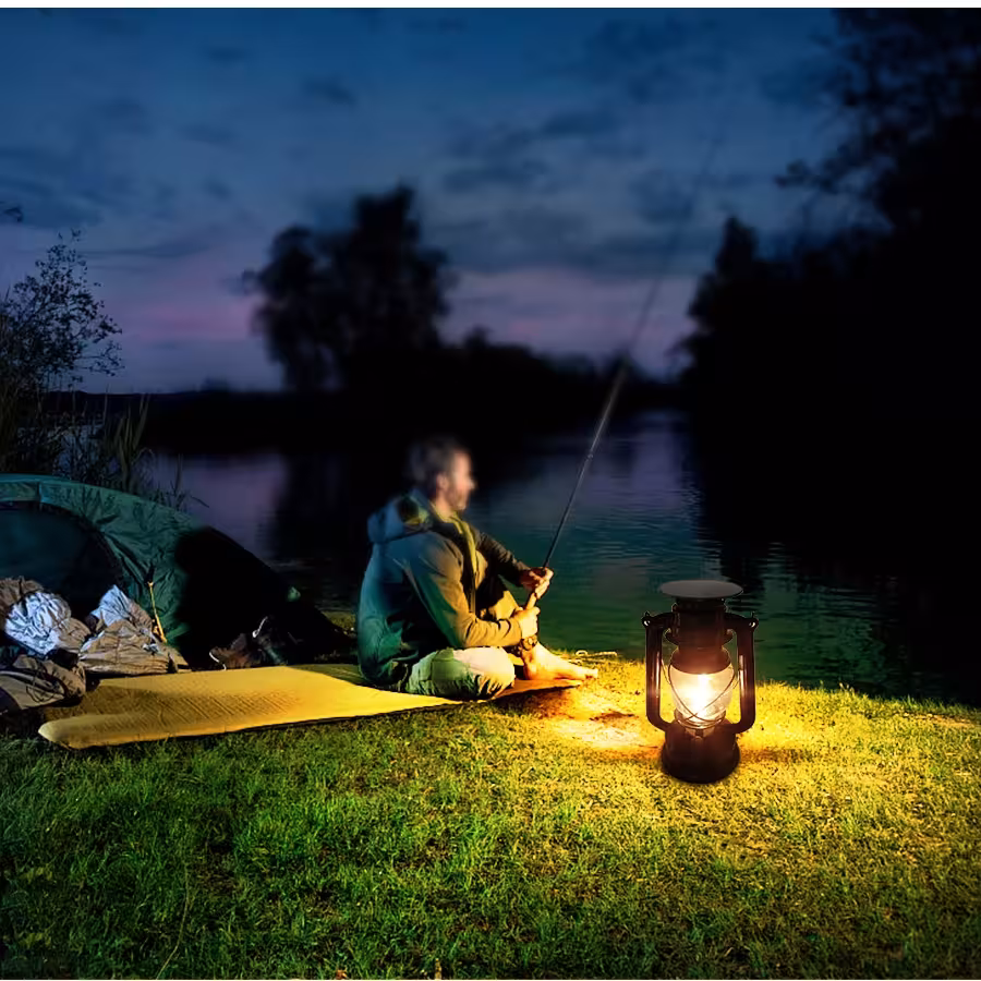 solar vintage lantern