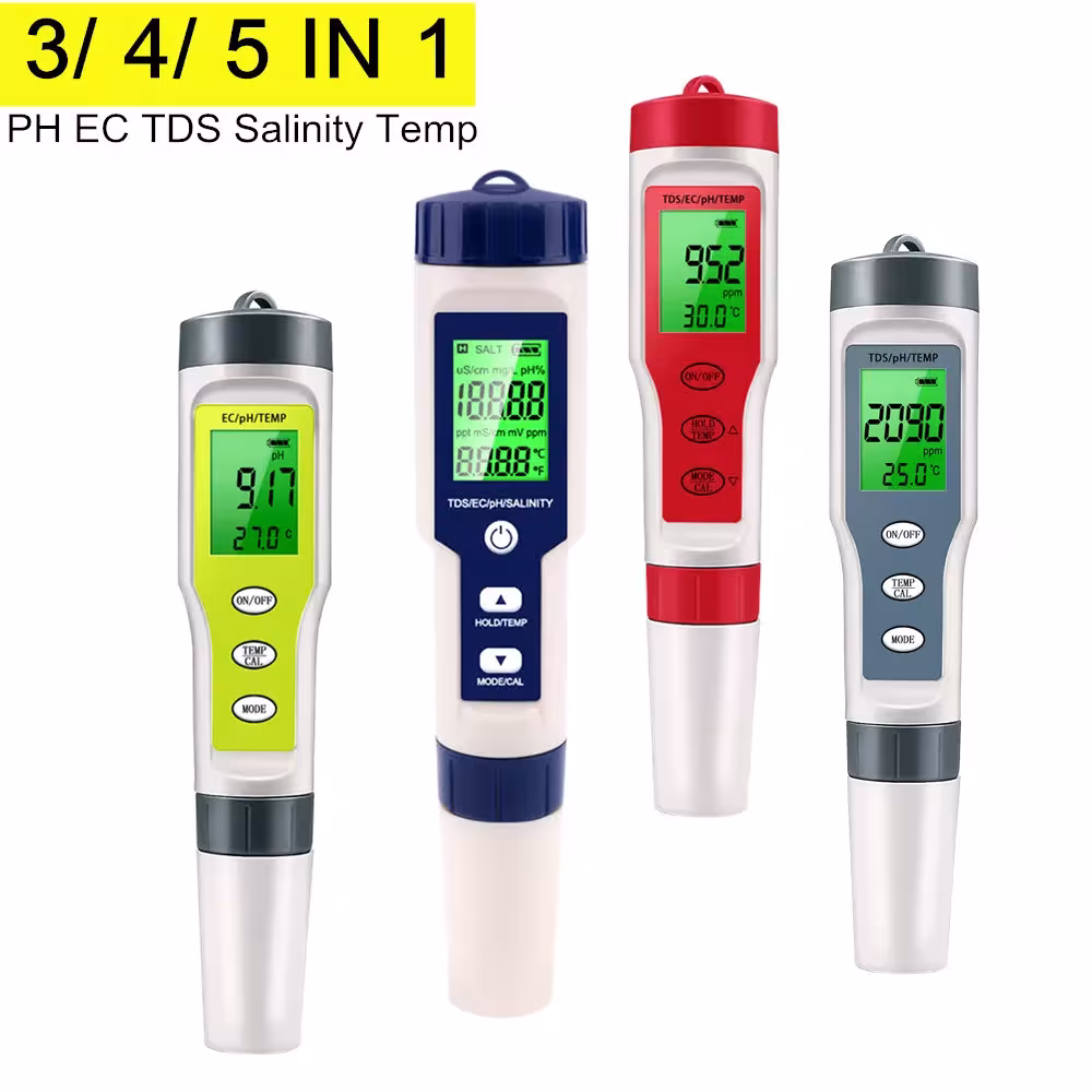 Testeur de qualité de l'eau pH TDS EC température LCD compteur numérique