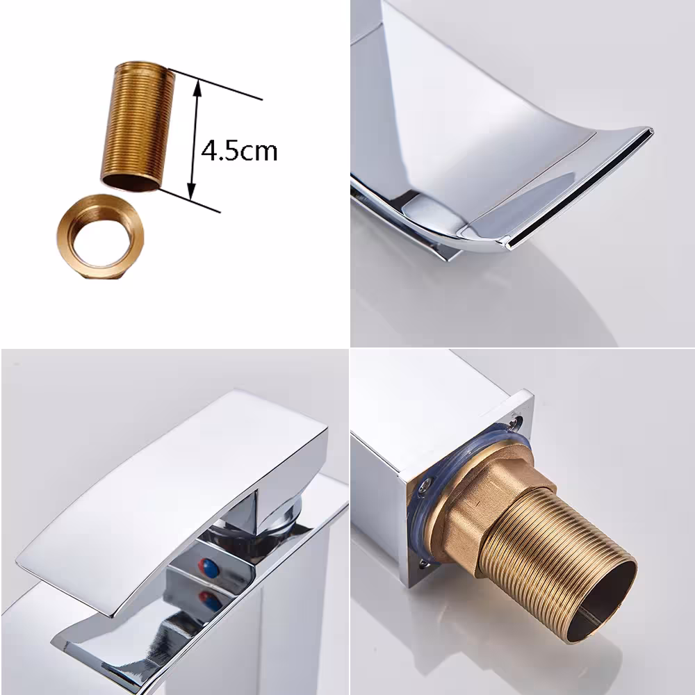 grifo de lavabo cromado