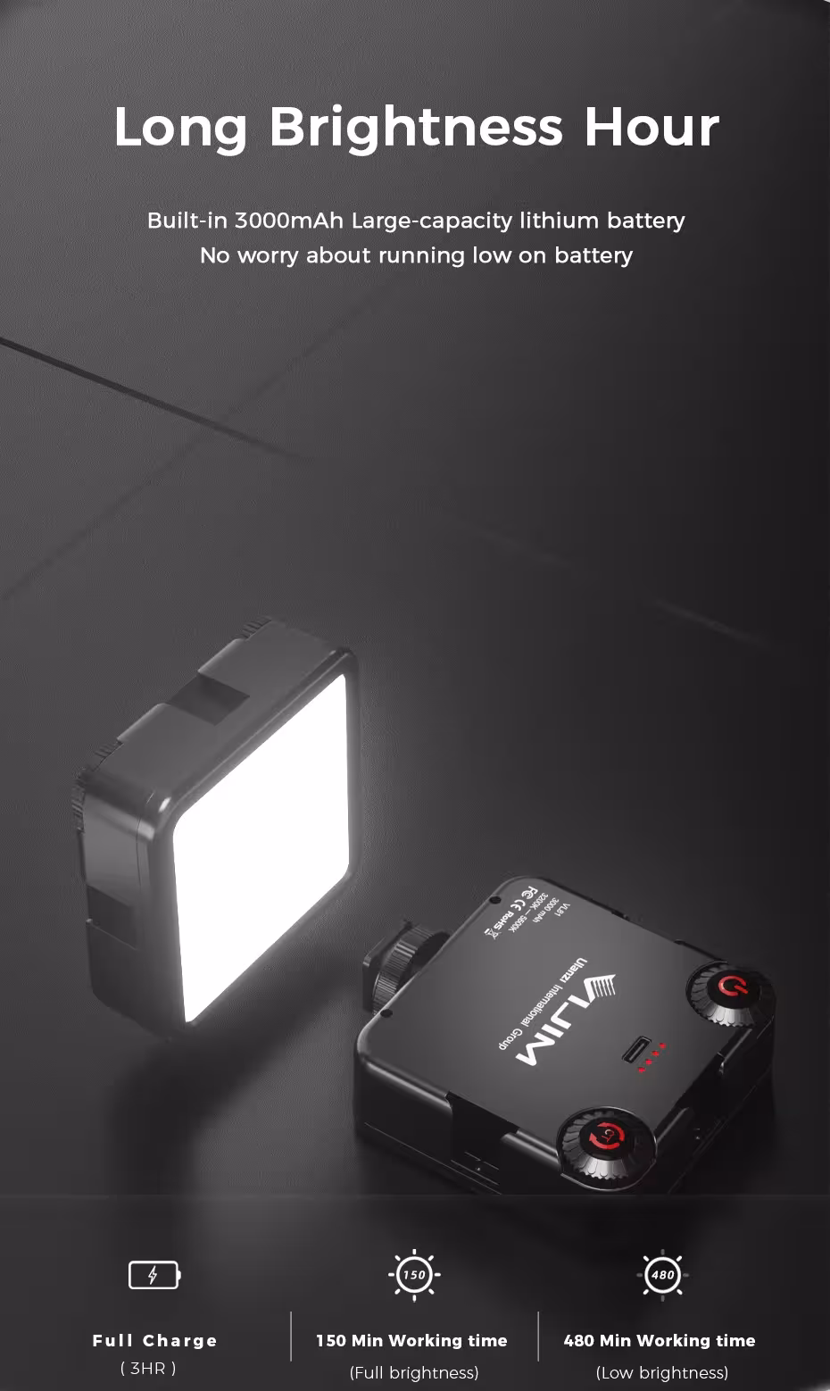 LED vaizdo šviesa vlogams