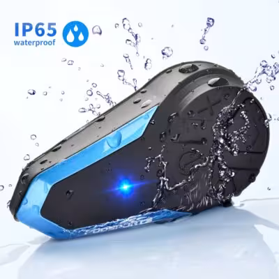 Fodsports BT-S3 Bluetooth 5.0 motociklo šalmas intercomunicador 3 jojams 1000M