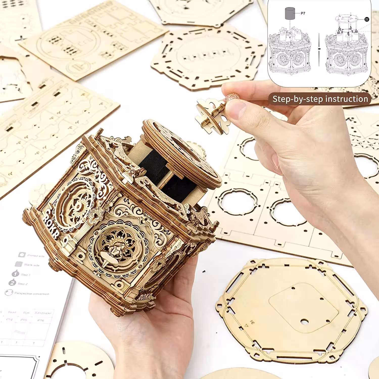 legno 3D costruzione musica