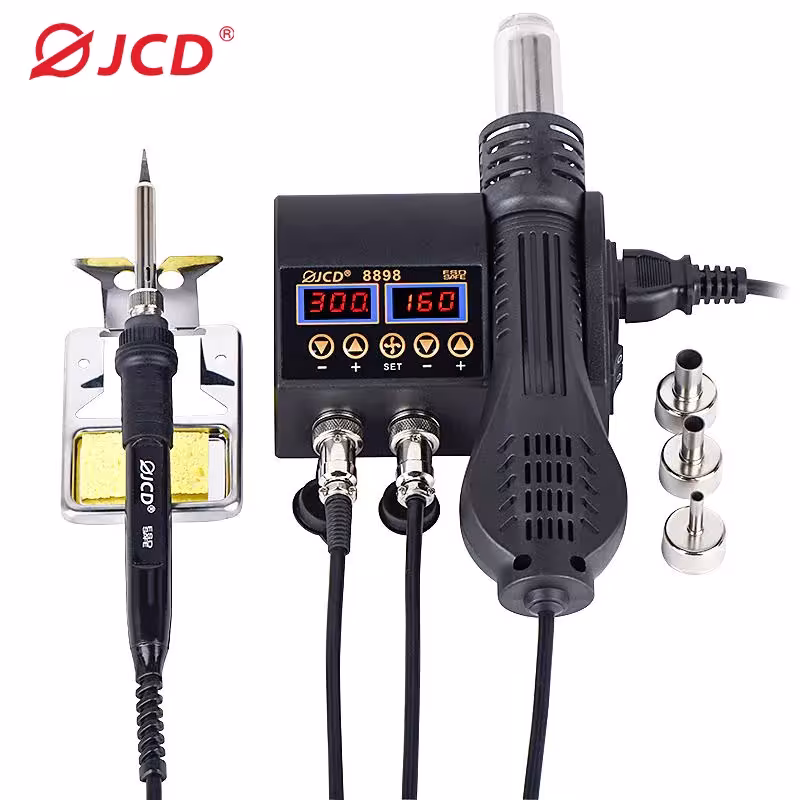 2 in 1 750W karšto oro pistoletas LCD ekranu elektronikos remontui