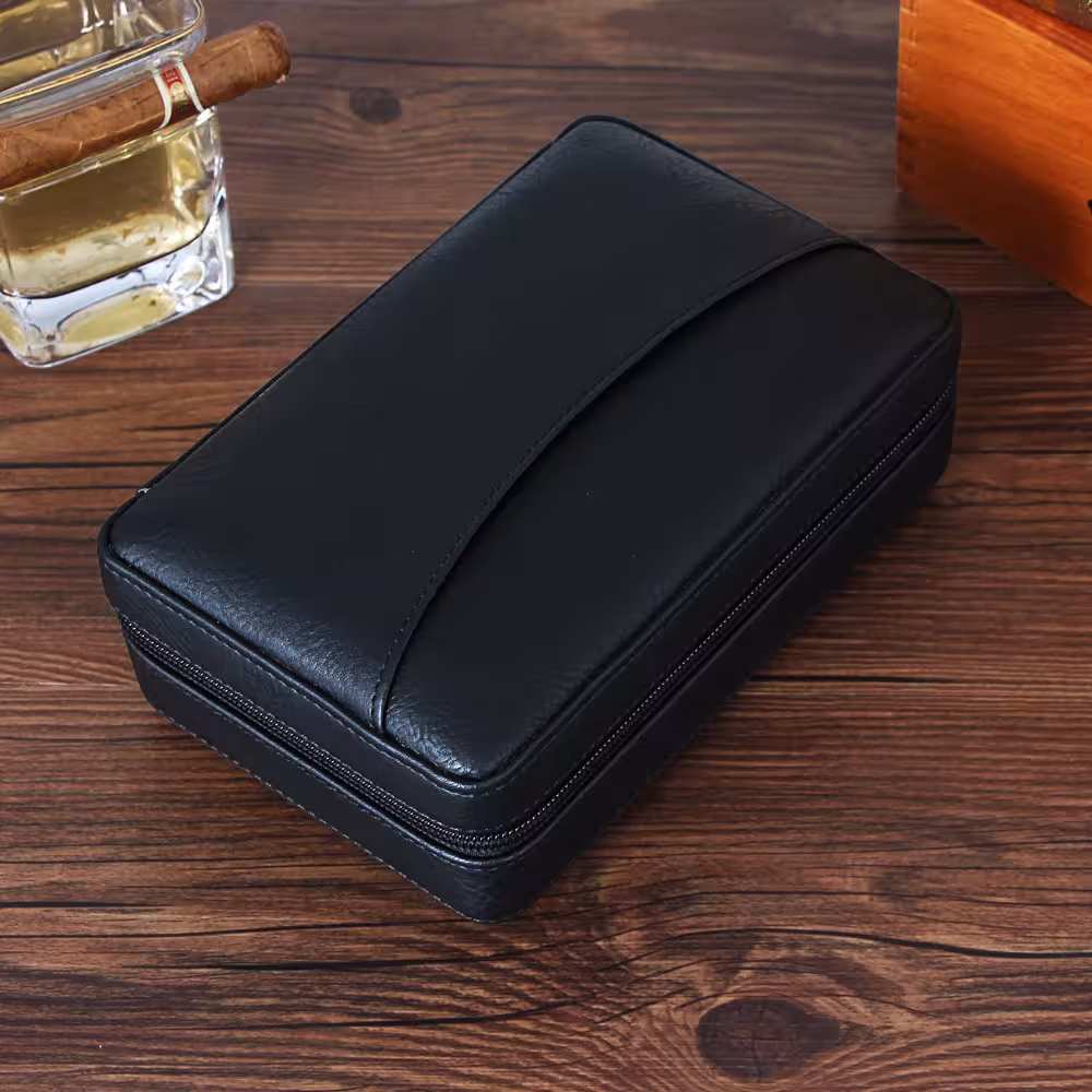 humidor para puros con encendedor