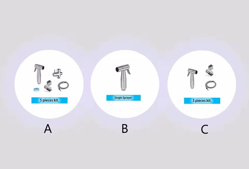 rociador bidet de acero inoxidable