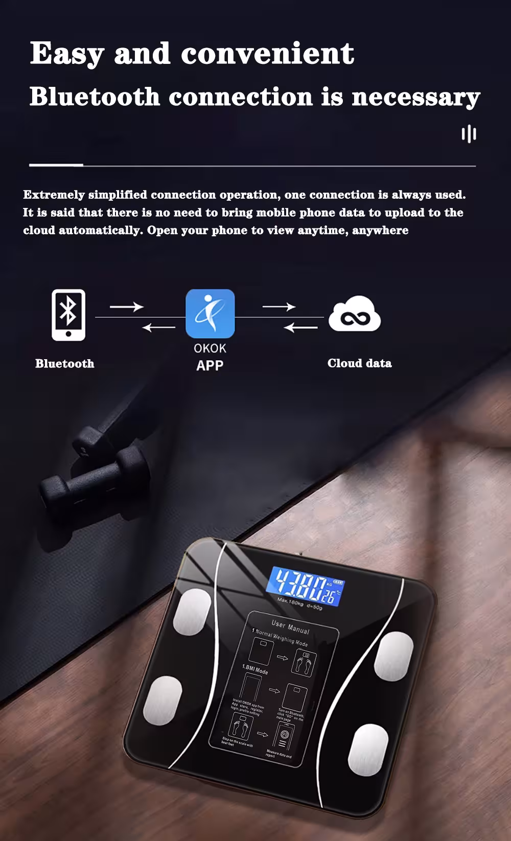 išmani svarstyklė Bluetooth