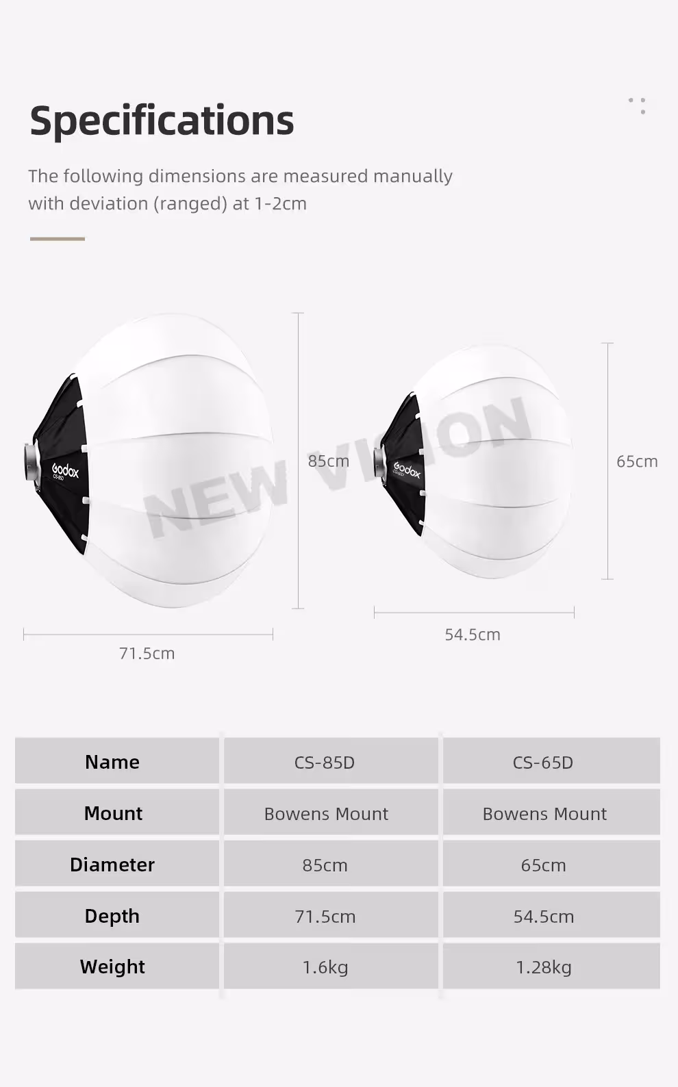 lampe boîte à lumière Bowens