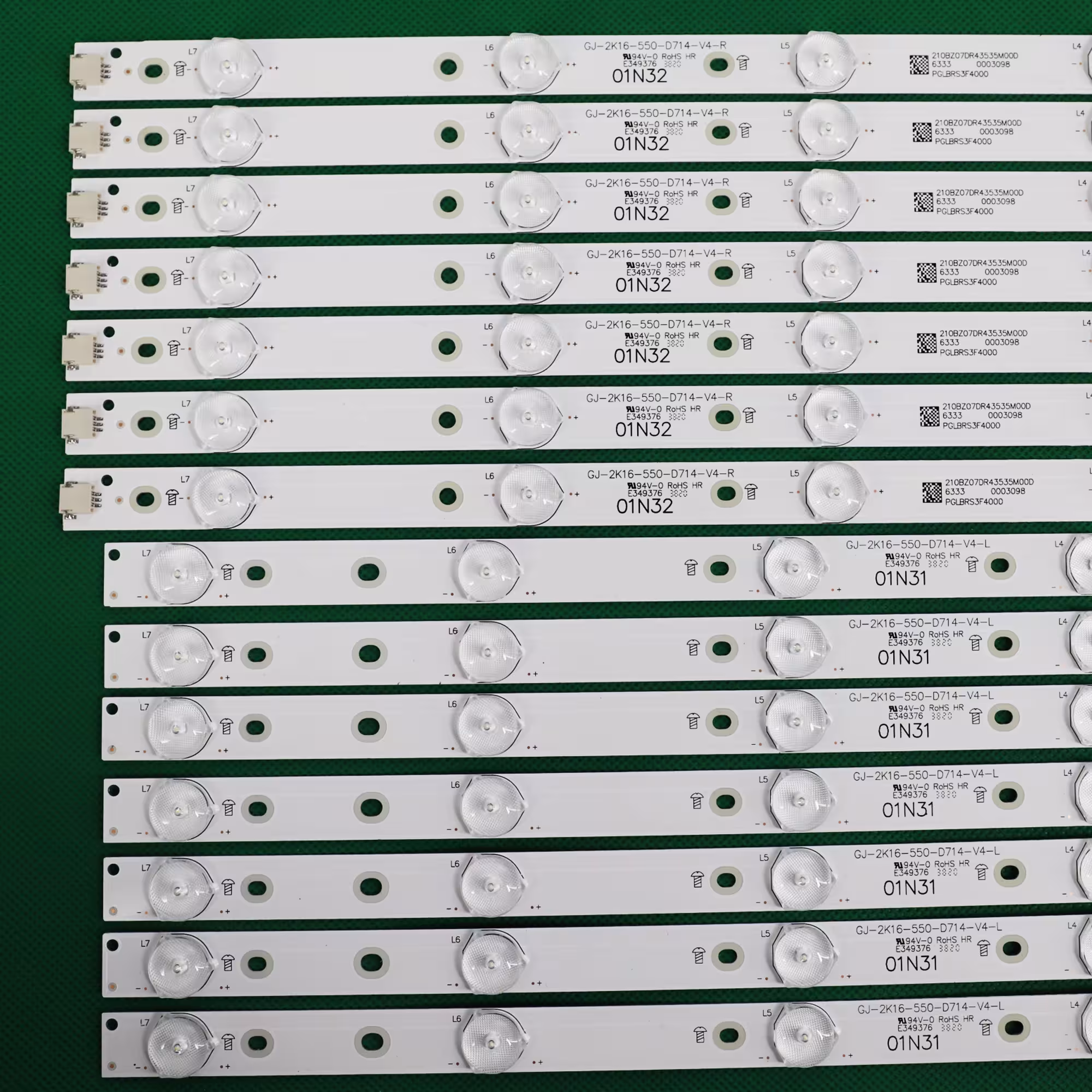 LED lighting tapes for television
