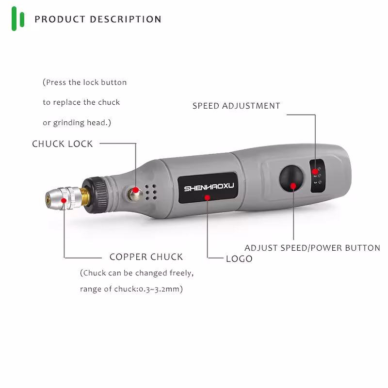compact engraving drill