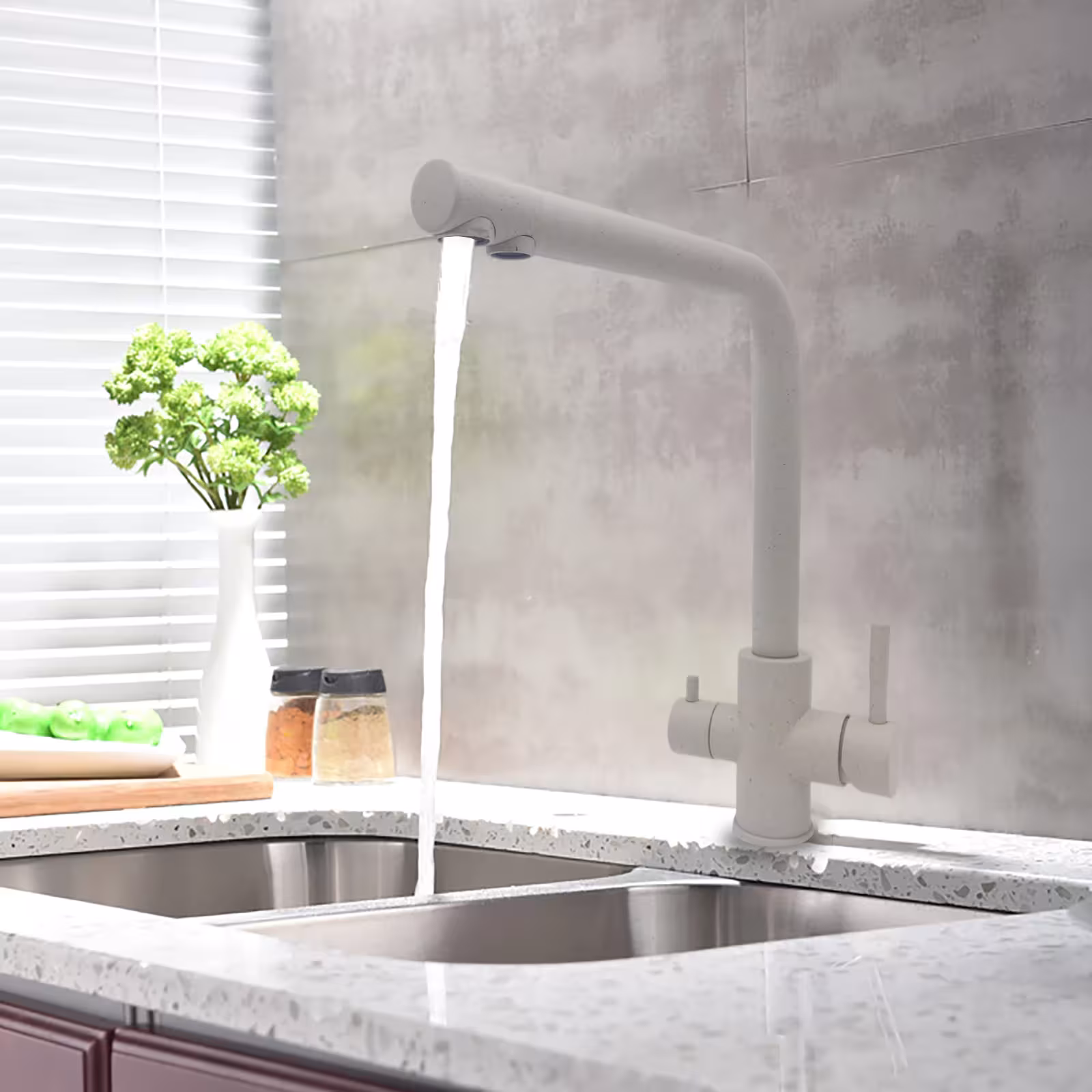 kitchen water filtration faucet