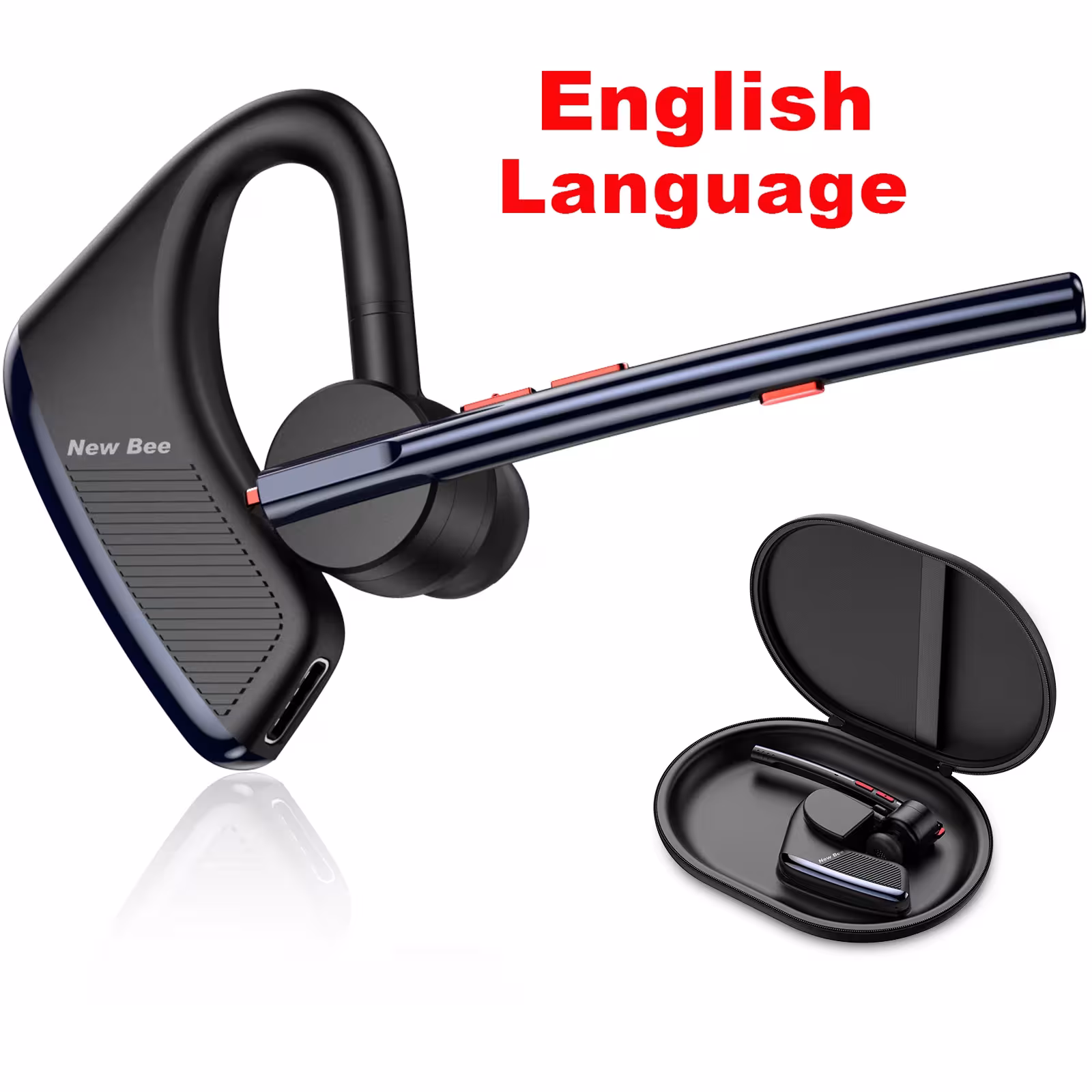 Auriculares inalámbricos Bluetooth New Bee M50 con micrófono dual y cancelación de ruido
