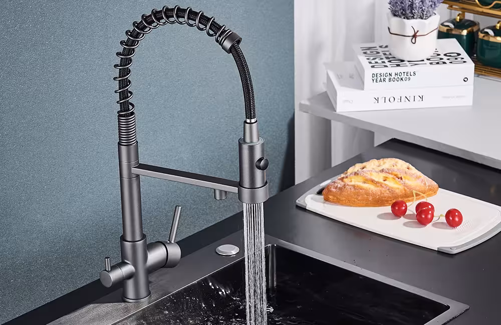 virtuvės maišytuvas su filtru