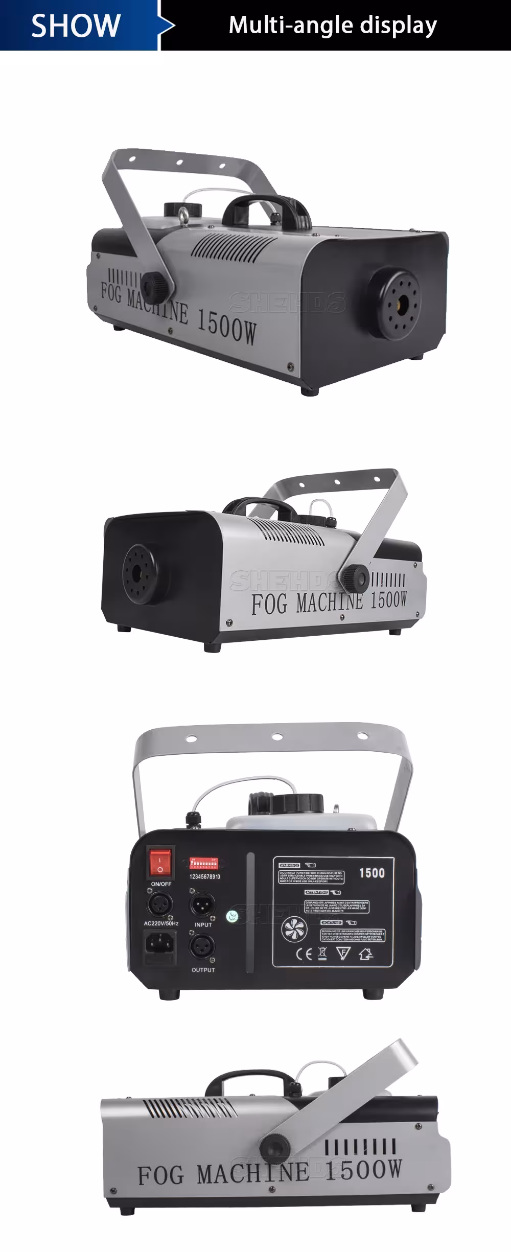 Máquina de humo para DJ de 1500W