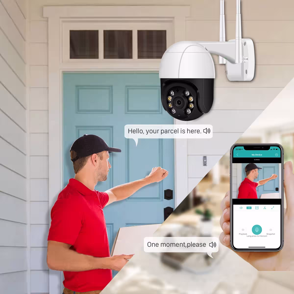 Telecamera IP WiFi PTZ