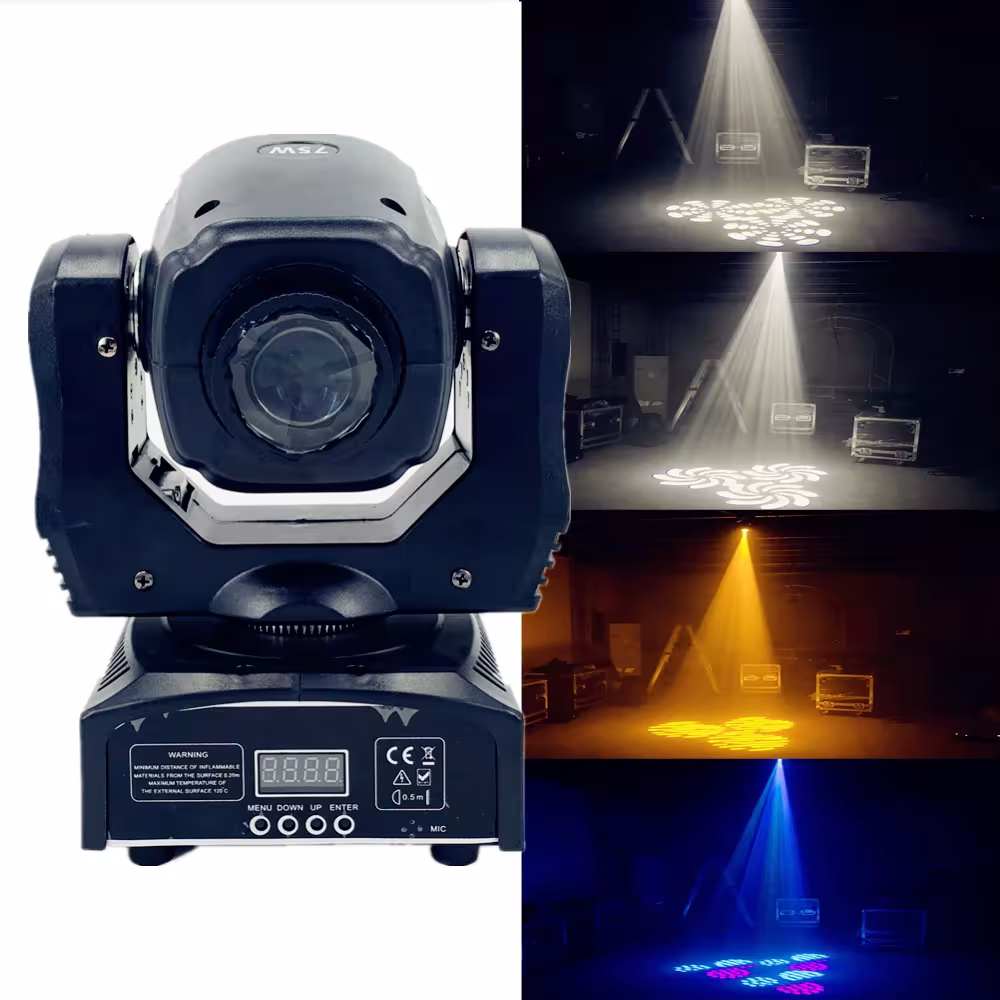 LED 75W 3 Prism Mini etap ruchomy Luminaire z efektów Gobo Beam