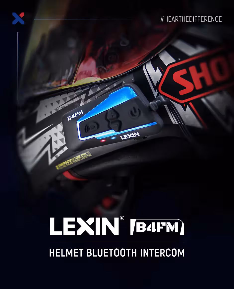 motociclista casco Bluetooth