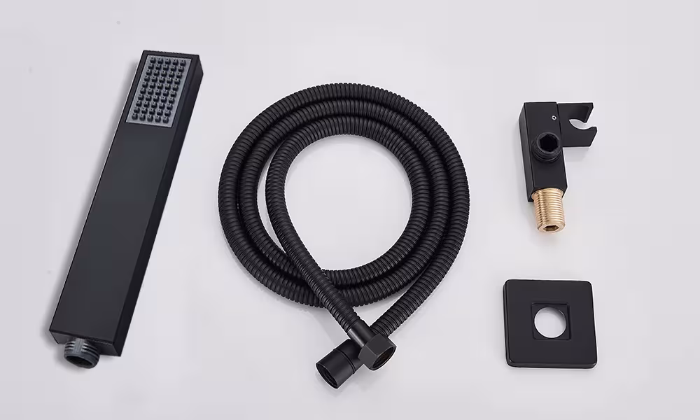 black shower system