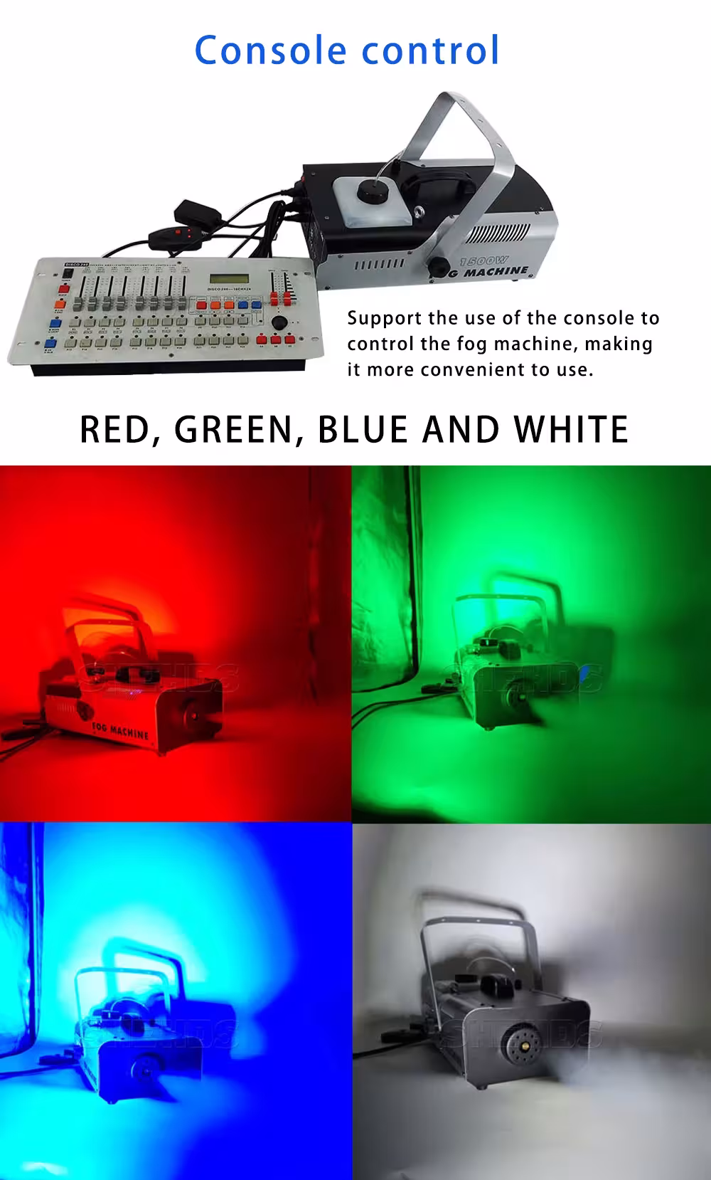 Máquina de humo para DJ de 1500W