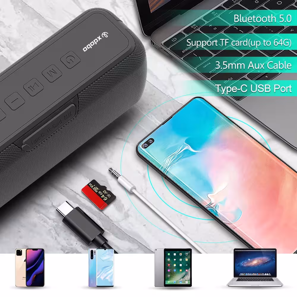 nešiojamas Bluetooth garsiakalbis 60W