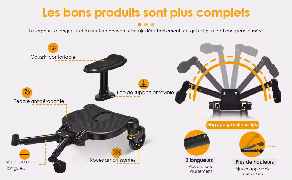 marchepied pour poussette