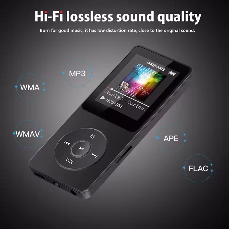 nešiojamas MP3 grotuvas LCD