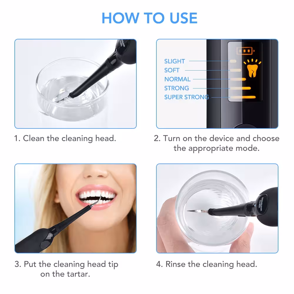 brosse à dents électrique à ultrasons LED