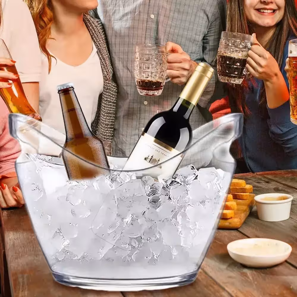 transparent ice freezer bucket