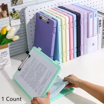 A4 Multifunzione Documento Organizzatore Tabella Test Paper Office Board Storage Box