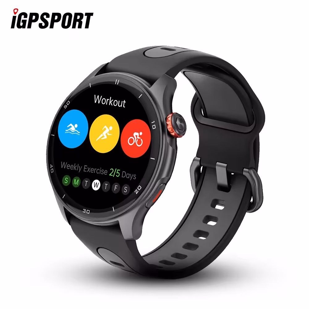 IGPSPORT LW10 sporto GPS laikrodis bėgimui dviračiui širdies ritmo monitoriumi