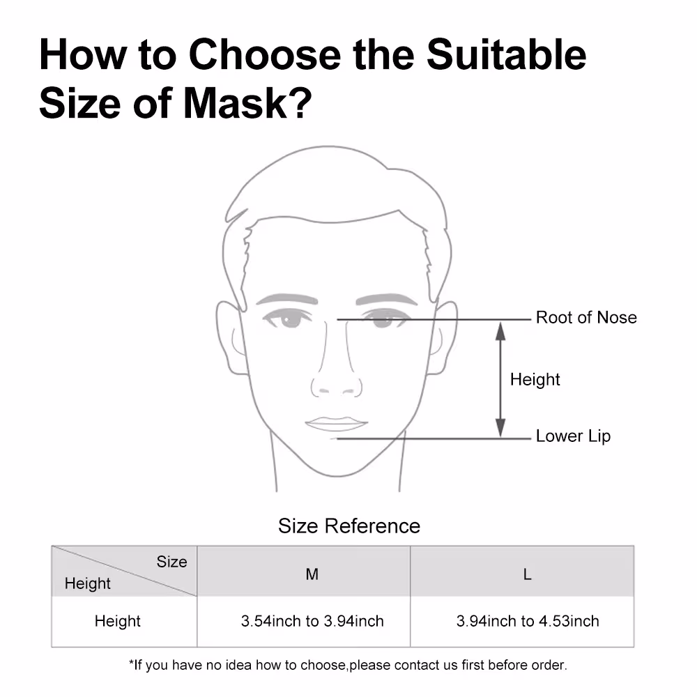 Mascarilla facial CPAP para apnea del sueño