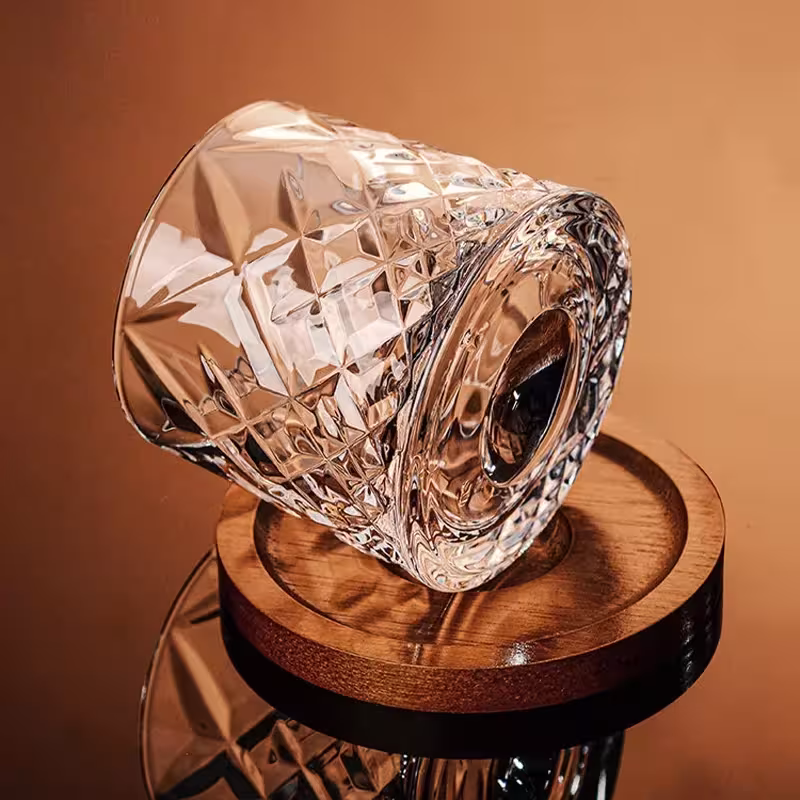 verre de cristal de whisky