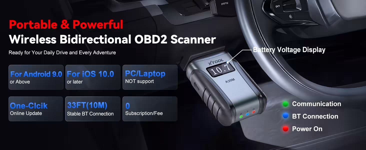 OBD2 diagnostikos skaitytuvas