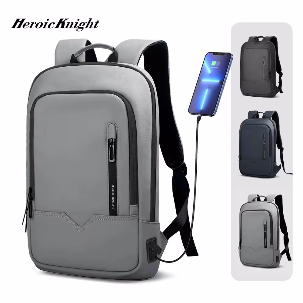 Heroic Knight Business-Rucksack für 14-Zoll-Laptops mit USB-Ladefunktion