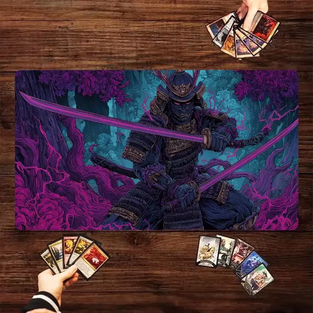 Style Cyberart fiction samourai MTG tapis de jeu 35x60cm avec une surface lisse