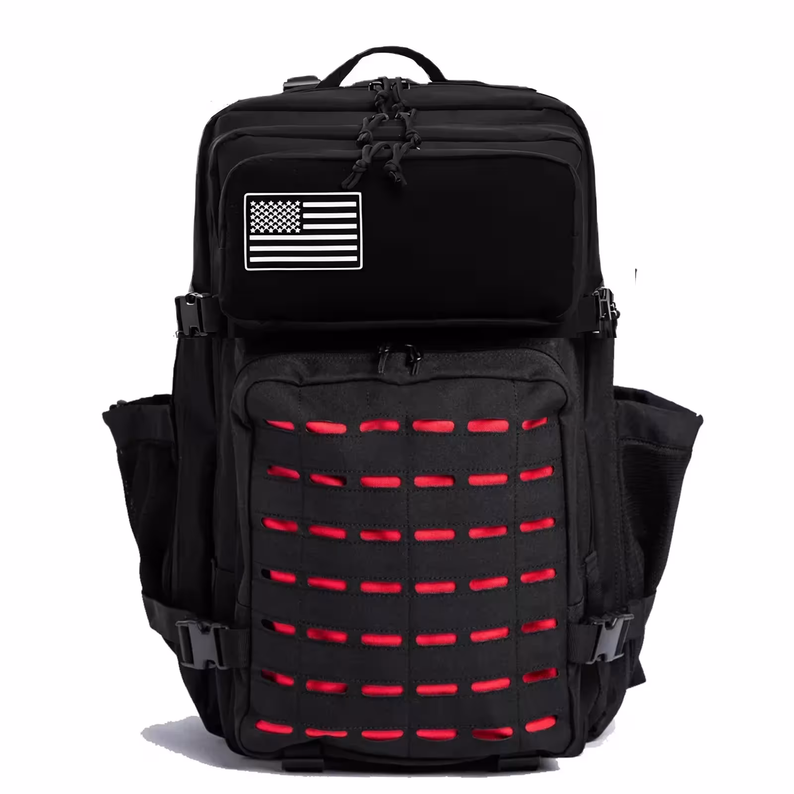 50L Tactical backpack bag for hunting with 2 bottle holders